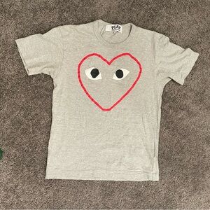Comme des Garçons PLAY Red Heart Sketch T-Shirt 'Grey'